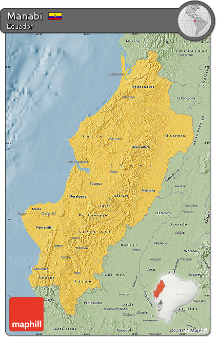 Savanna Style Map of Manabi