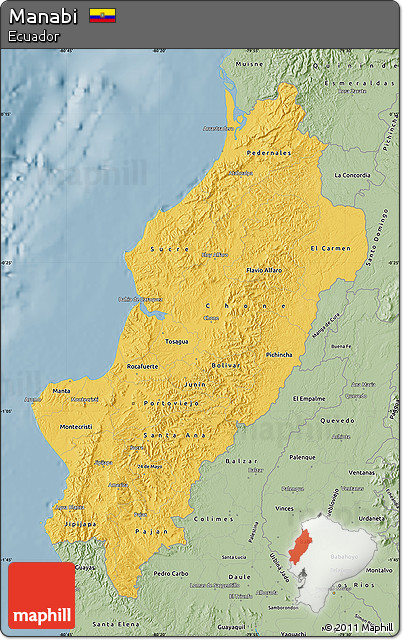 Savanna Style Map of Manabi