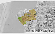 Satellite 3D Map of Montecristi, lighten, desaturated