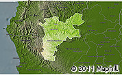 Physical 3D Map of Pajan, darken