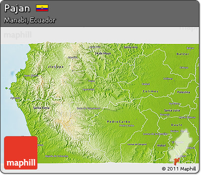 Physical 3D Map of Pajan