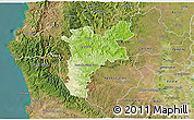 Physical 3D Map of Pajan, satellite outside