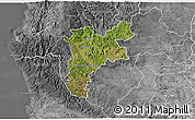 Satellite 3D Map of Pajan, desaturated