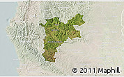 Satellite 3D Map of Pajan, lighten