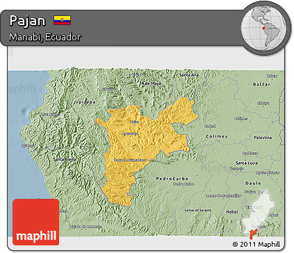 Savanna Style 3D Map of Pajan