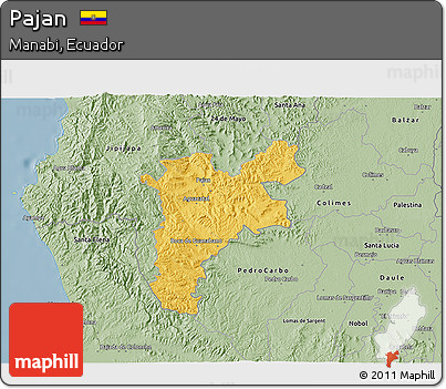 Savanna Style 3D Map of Pajan