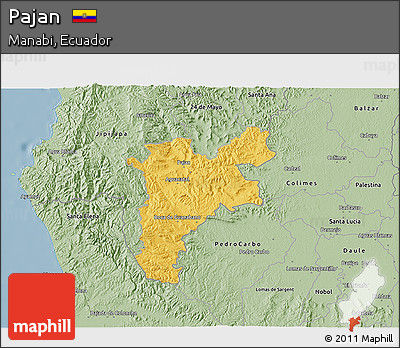 Savanna Style 3D Map of Pajan