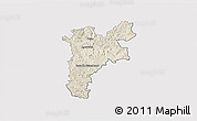 Shaded Relief 3D Map of Pajan, cropped outside