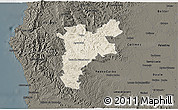 Shaded Relief 3D Map of Pajan, darken