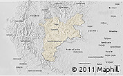 Shaded Relief 3D Map of Pajan, desaturated