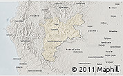 Shaded Relief 3D Map of Pajan, semi-desaturated