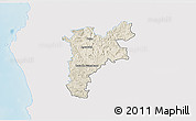 Shaded Relief 3D Map of Pajan, single color outside