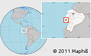 Gray Location Map of Pajan, highlighted country