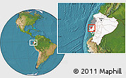 Satellite Location Map of Pajan, highlighted country, highlighted parent region