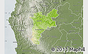 Physical Map of Pajan, semi-desaturated