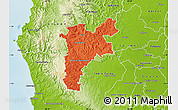 Political Map of Pajan, physical outside