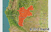 Political Map of Pajan, satellite outside