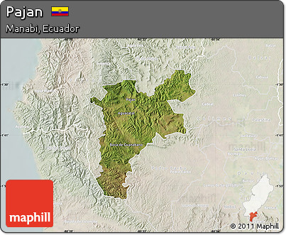 Satellite Map of Pajan, lighten