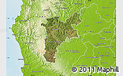 Satellite Map of Pajan, physical outside