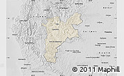 Shaded Relief Map of Pajan, desaturated