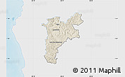 Shaded Relief Map of Pajan, single color outside