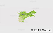 Physical Panoramic Map of Pajan, cropped outside