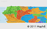 Political Panoramic Map of Pajan