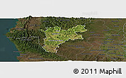 Satellite Panoramic Map of Pajan, darken