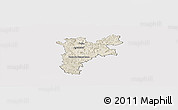 Shaded Relief Panoramic Map of Pajan, cropped outside