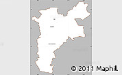 Gray Simple Map of Pajan, cropped outside