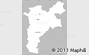 Gray Simple Map of Pajan, single color outside