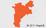 Political Simple Map of Pajan, cropped outside