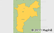 Savanna Style Simple Map of Pajan, cropped outside