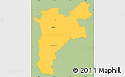 Savanna Style Simple Map of Pajan, single color outside