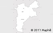 Silver Style Simple Map of Pajan, cropped outside