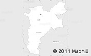 Silver Style Simple Map of Pajan