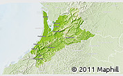 Physical 3D Map of Pedernales, lighten