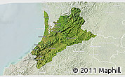 Satellite 3D Map of Pedernales, lighten