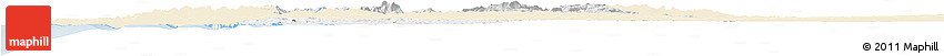 Classic Style Horizon Map of Pedernales, single color outside