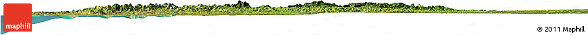 Satellite Horizon Map of Pedernales