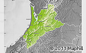 Physical Map of Pedernales, desaturated