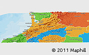 Political Panoramic Map of Pedernales