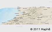 Shaded Relief Panoramic Map of Pedernales