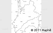 Blank Simple Map of Pedernales