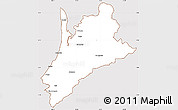 Classic Style Simple Map of Pedernales, cropped outside