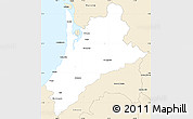Classic Style Simple Map of Pedernales
