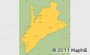 Savanna Style Simple Map of Pedernales, cropped outside