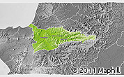 Physical 3D Map of Portoviejo, desaturated