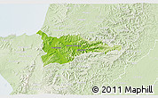 Physical 3D Map of Portoviejo, lighten
