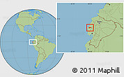 Savanna Style Location Map of Portoviejo